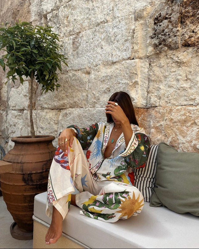 Colaris | Printed Two-Piece Set Suits