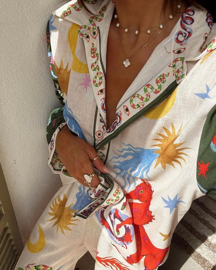 Colaris | Printed Two-Piece Set Suits
