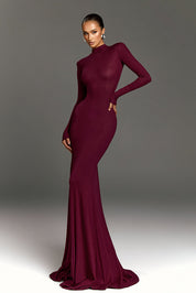 Noire｜Turtleneck Maxi Dress - OKOHOKO™ FASHION