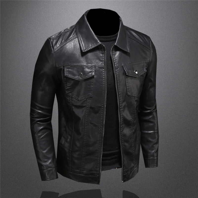 Giani | Leather Jacket Men Jacket