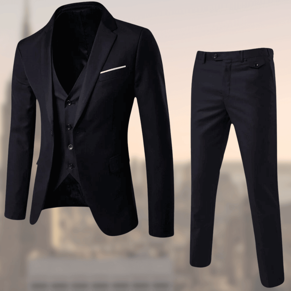 Alexander | Three-piece Gentlemen Costume Black