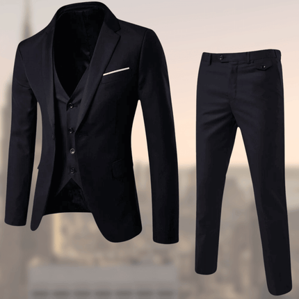 Alexander | Three-piece Gentlemen Costume Black