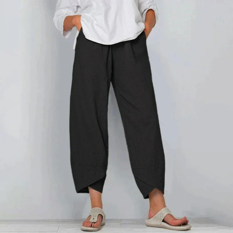 Leona Comfortable Pants - Style & Ease Black TROUSERS
