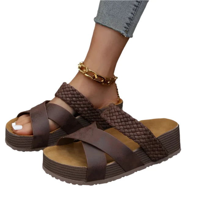 Isla Grace™ – Orthopaedic Comfort Sandals Brown Sandals
