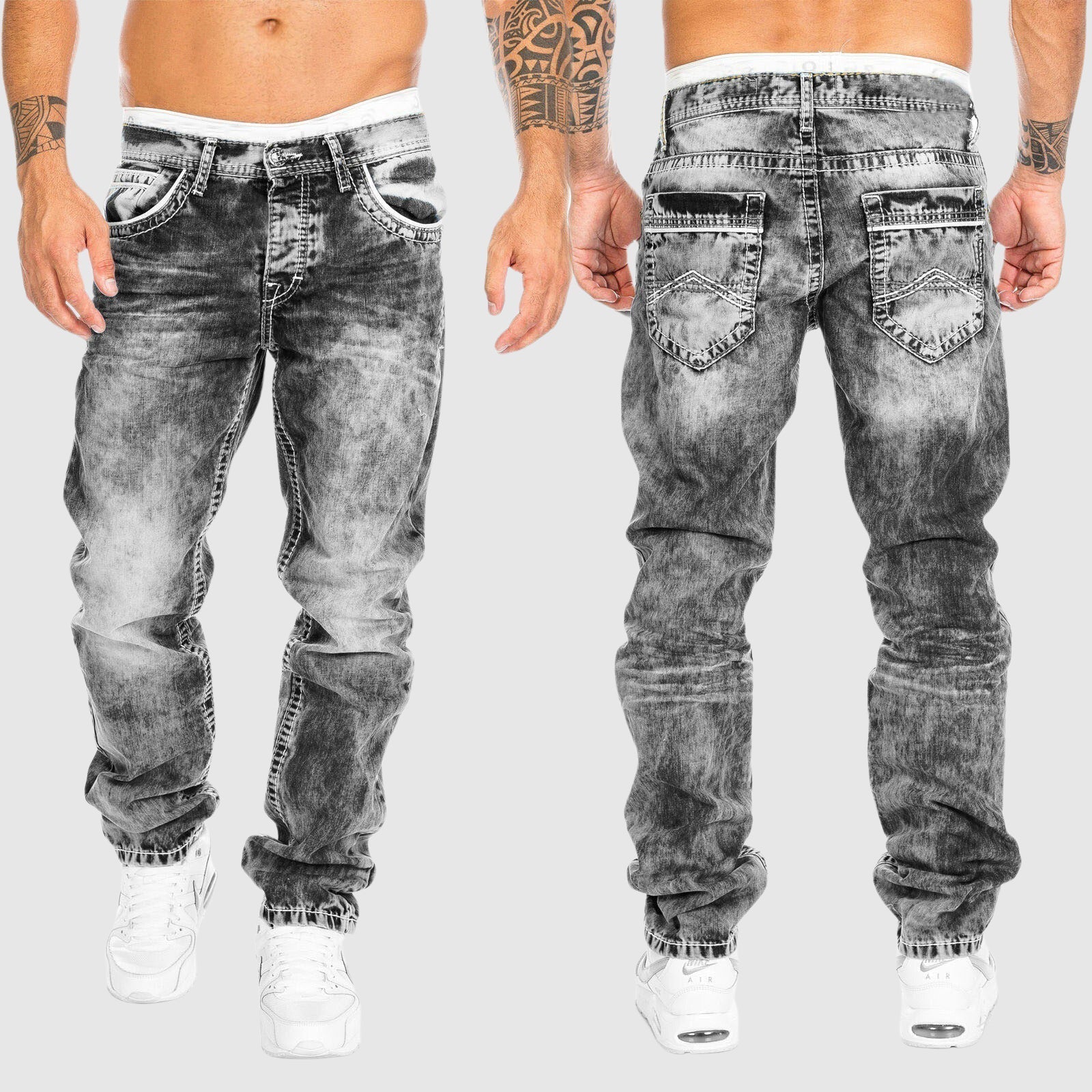 Reed | Denim Jeans Gray TROUSERS