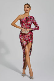 Pink Sequin Dress With Slit For Glamorous Events Dresses