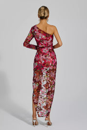 Pink Sequin Dress With Slit For Glamorous Events Dresses