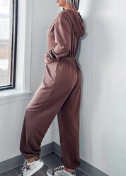 Isa™ | Effortless Comfort Daily Jumpsuit Coffee Jumpsuit