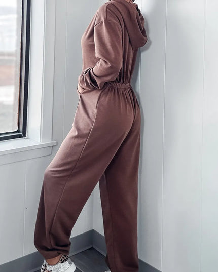 Isa™ | Effortless Comfort Daily Jumpsuit Coffee Jumpsuit