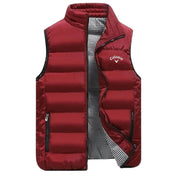 Premium Quilted Waistcoat Red Vests