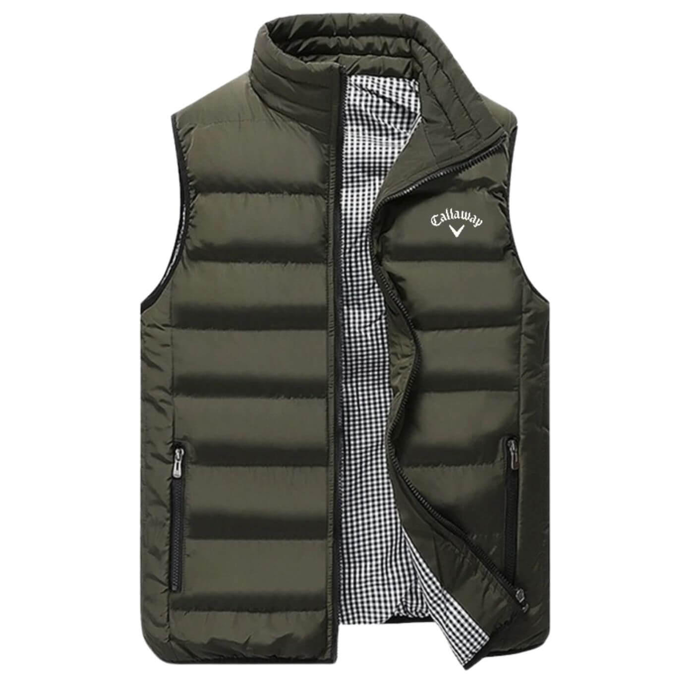 Premium Quilted Waistcoat Green Vests