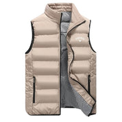 Premium Quilted Waistcoat Beige Vests