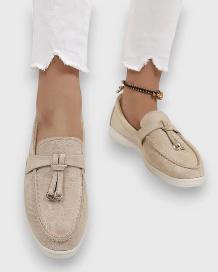 Kennedy™ – Premium Women's Loafer Beige Sandals