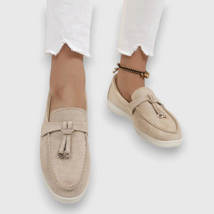 Kennedy™ – Premium Women's Loafer Beige Sandals
