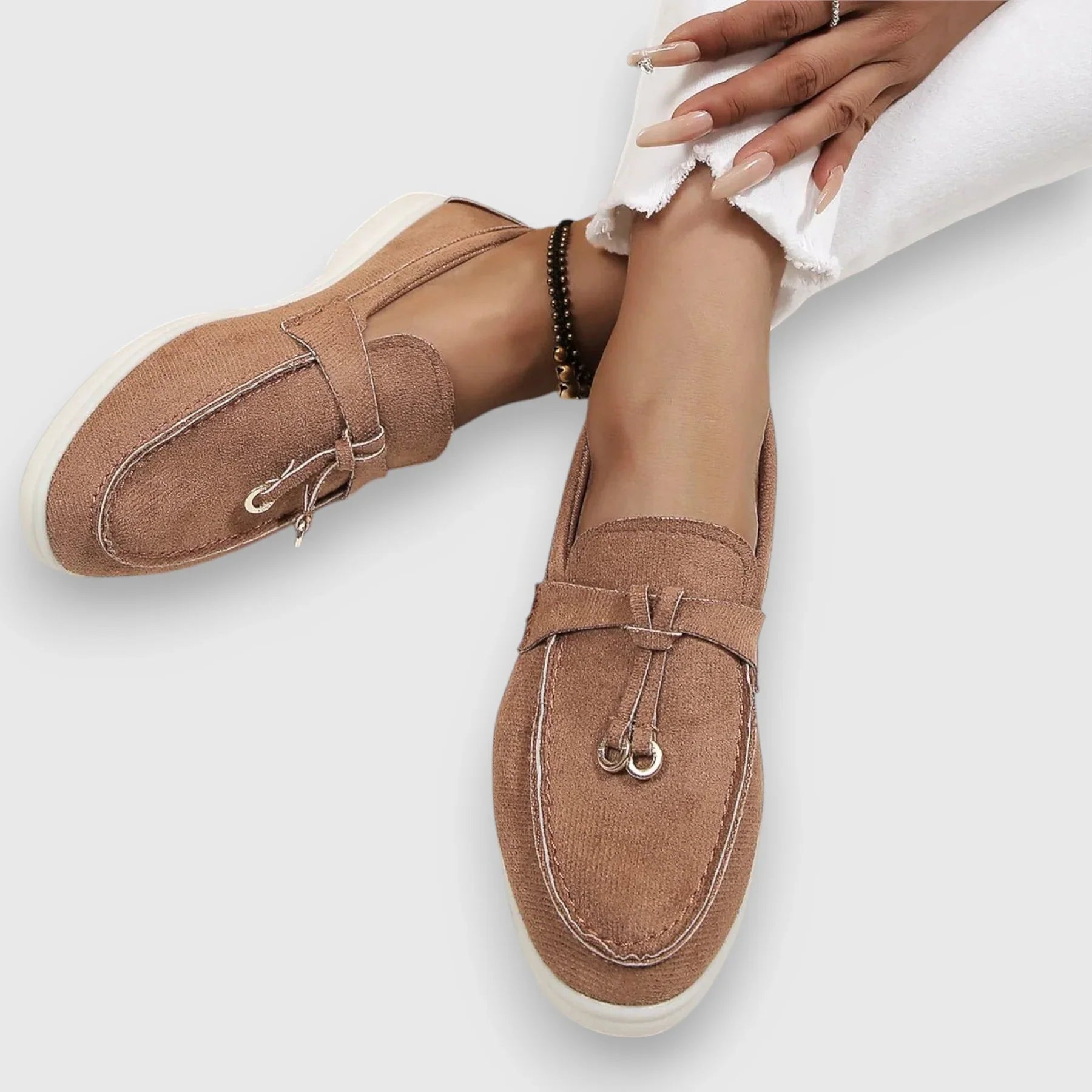 Kennedy – Premium Women's Loafer Brown Sandals