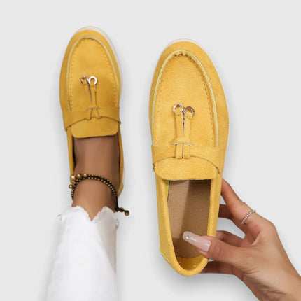 Kennedy™ – Premium Women's Loafer Yellow Sandals