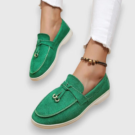Kennedy™ – Premium Women's Loafer Green Sandals