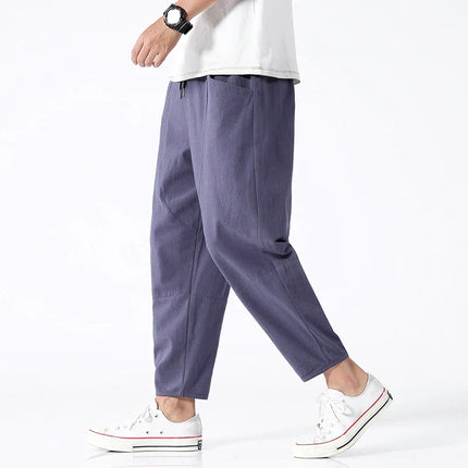 Kyoto Linen Cropped Pants Indigo Pants