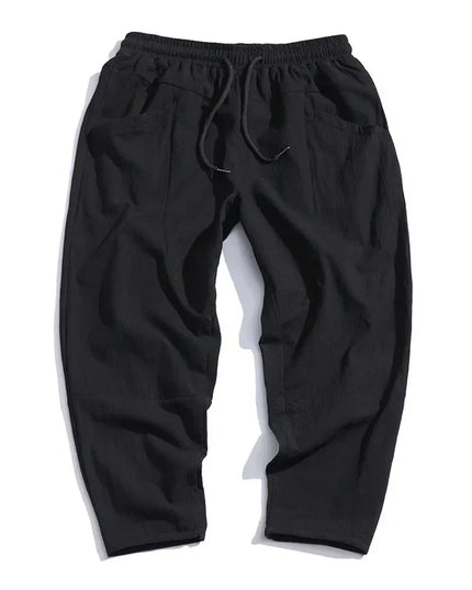 Kyoto Linen Cropped Pants Trousers