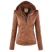 Vida | Leather Coat for Women Khaki Bestseller