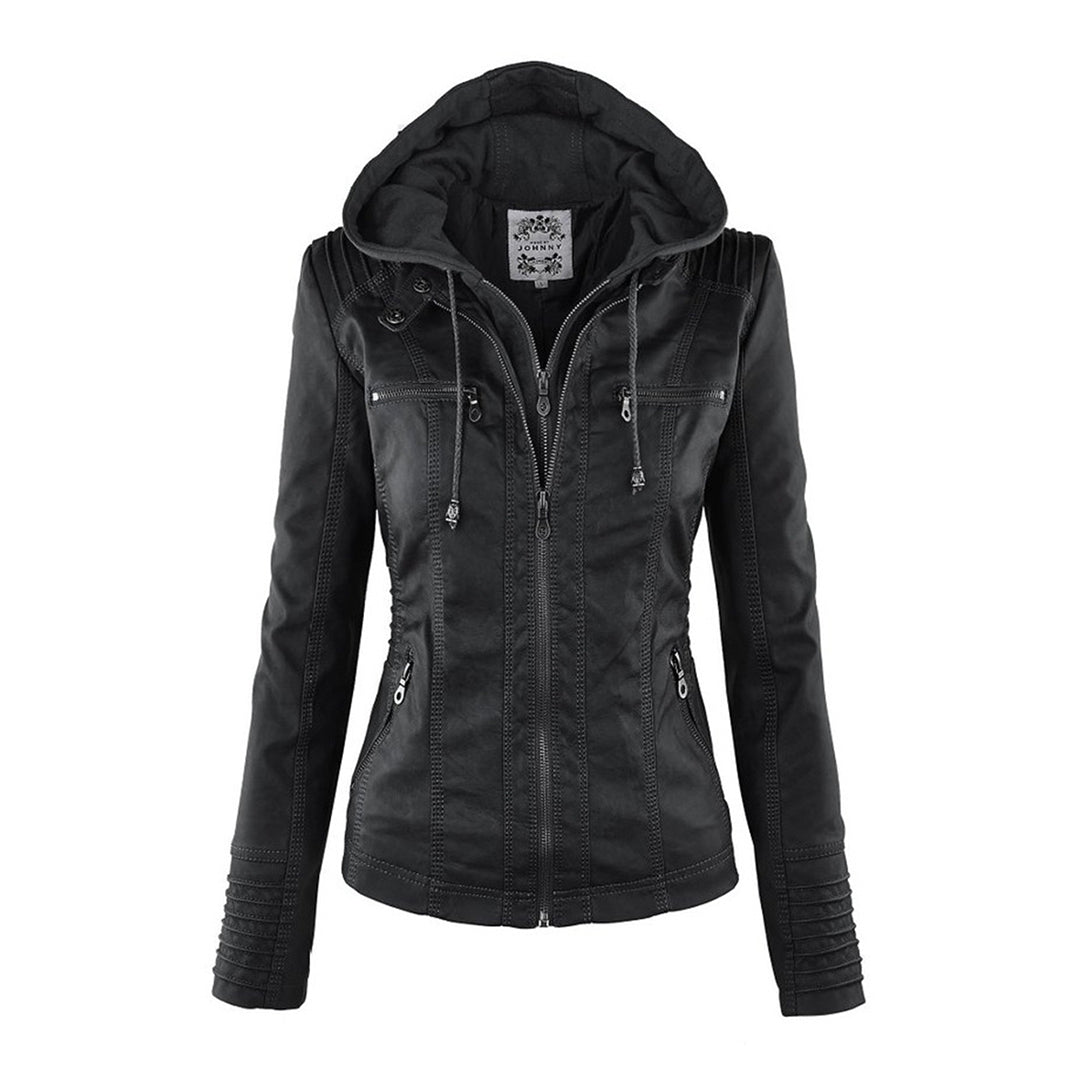 Vida | Leather Coat for Women Black Bestseller