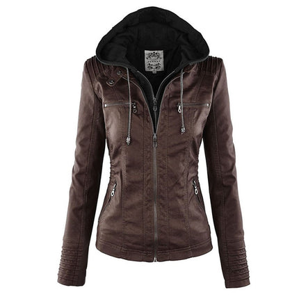 Vida | Leather Coat for Women Brown Bestseller