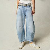 Margot | Wide-leg comfort jeans Light Blue Pants