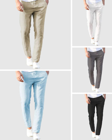 Relaxed Linen Pants Men Pants