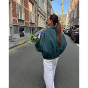 Lapel Zipper Leather Jacket Leather Jacket