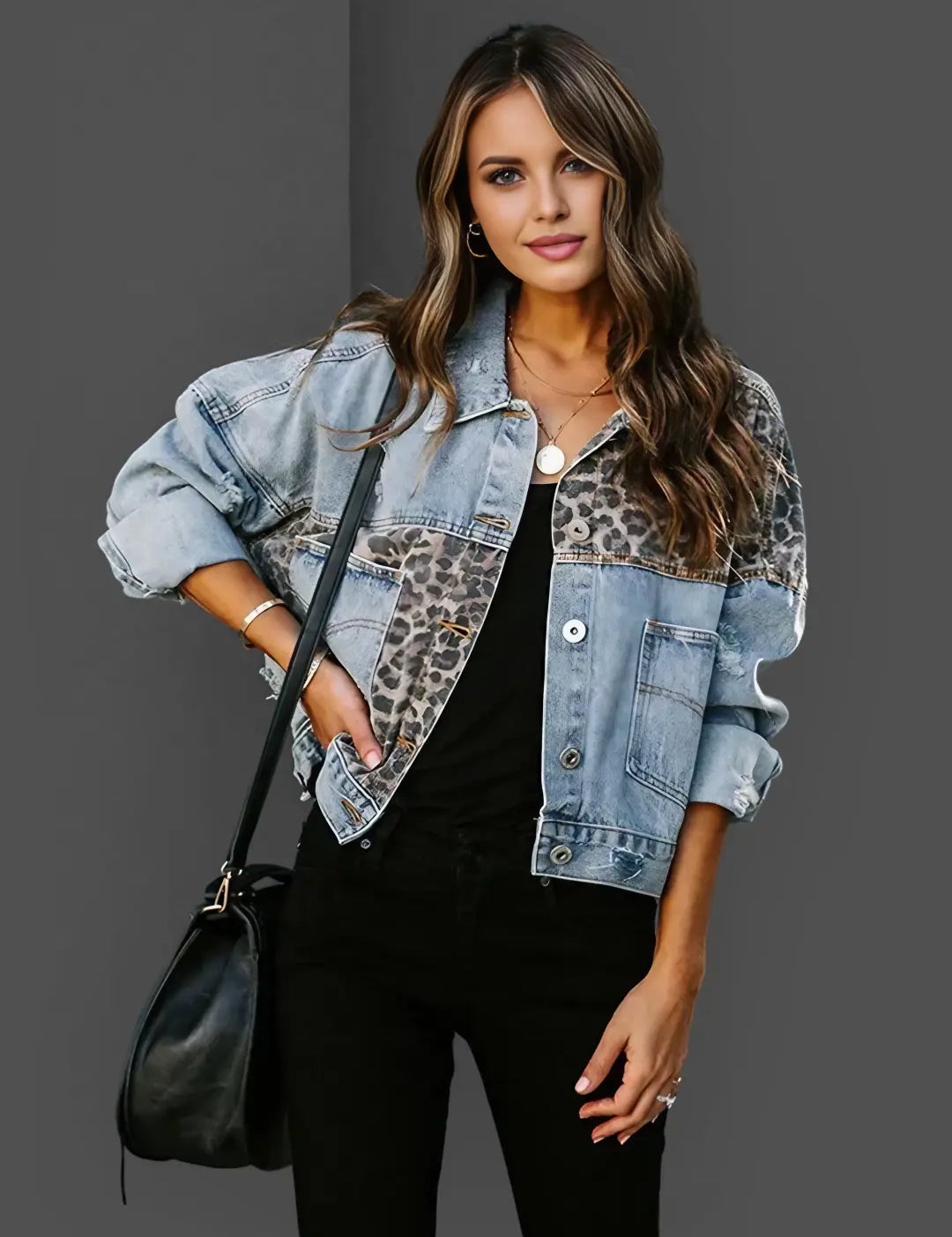 Yara | Women's Elegant Leopard Print Este Jacket