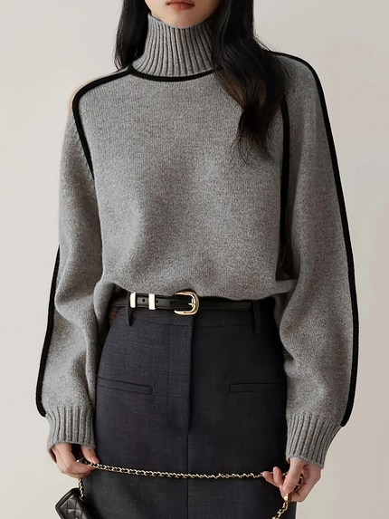 Luxe Knit Sweater Dark Blue Sweater