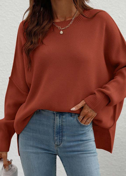 Women's Relaxed Knit Sweater Chestnut sweater