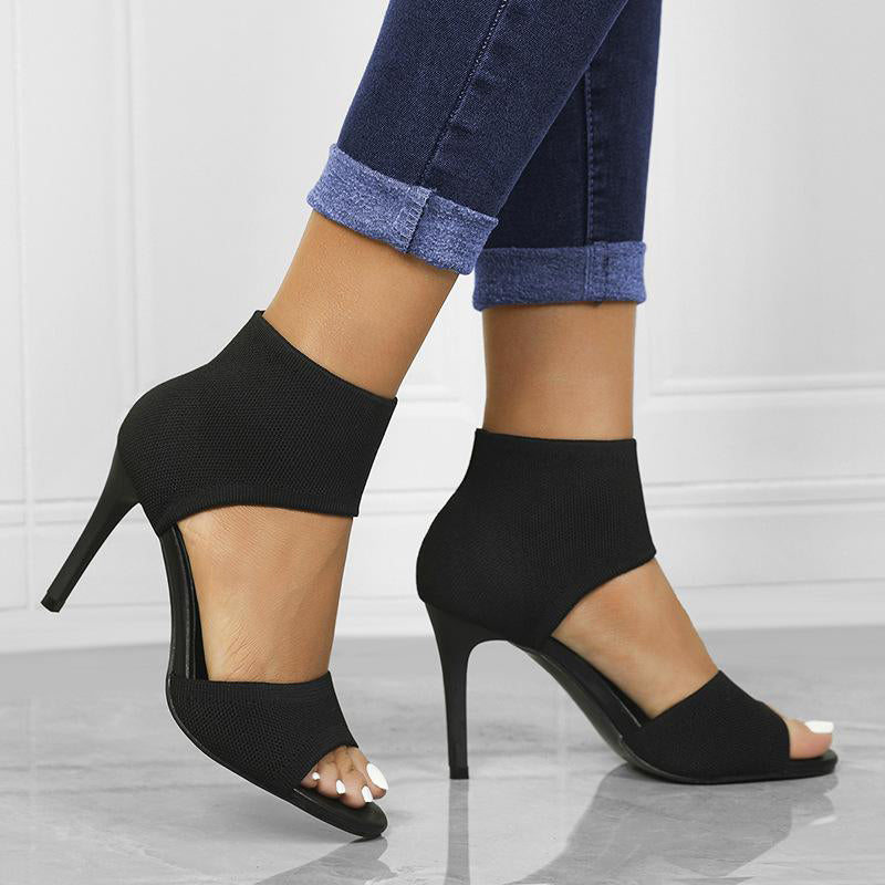 Peep-Toe High Heel Sandals Sandals