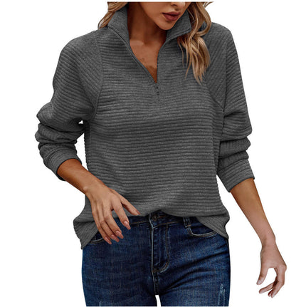 Genevieve | Stylish women's V-neck sweater Dark grey Pullover/Sweater