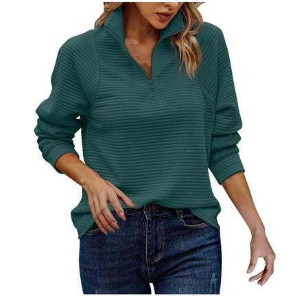 Genevieve | Stylish women's V-neck sweater Green Pullover/Sweater
