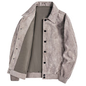 Victor Suede Jacket Beige Multi-Color Men's Clothing