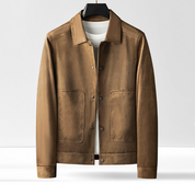 Frontier Suede Jacket – Rugged Chic Outerwear Brown Men Jacket