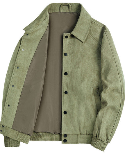 Victor Suede Jacket Green Men's Clothing
