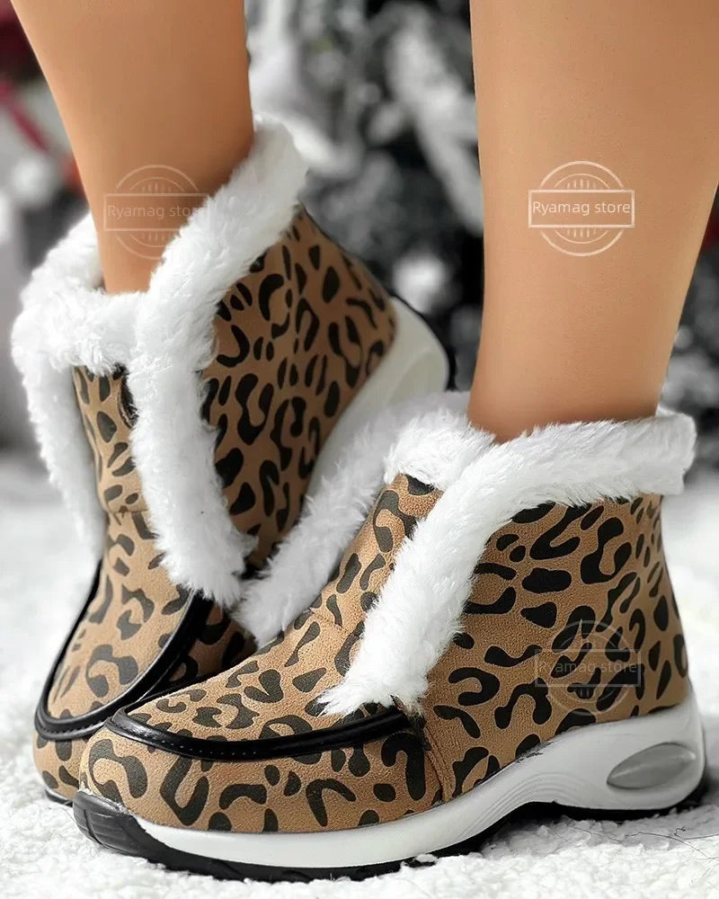 Vegan Leather Casual Ankle Boots Boots