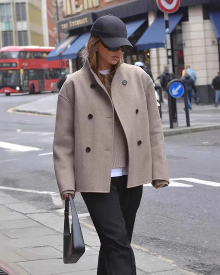 Cathy | Vintage Brown Woolen Jacket Jackets