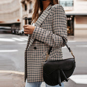 Classic Plaid Tailored Blazer Blazer