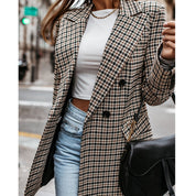 Classic Plaid Tailored Blazer Blazer