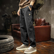 Panel Canvas Pant Black Men's Clothing