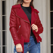 Faux Suede Winter Jacket Jackets