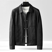 Frontier Suede Jacket – Rugged Chic Outerwear Black Men Jacket
