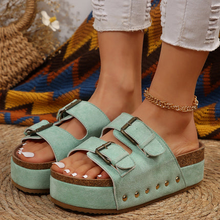 Sage Chunky Sandal Mint Women's Footwear