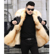 Men's Long Faux Fur Winter Coat Long Faux Fur Winter Coat