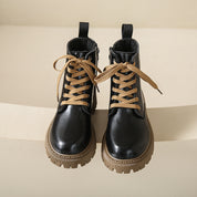 Fleece Lined Combat Boots Women's Footwear