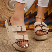 Sage Chunky Sandal Beige Women's Footwear