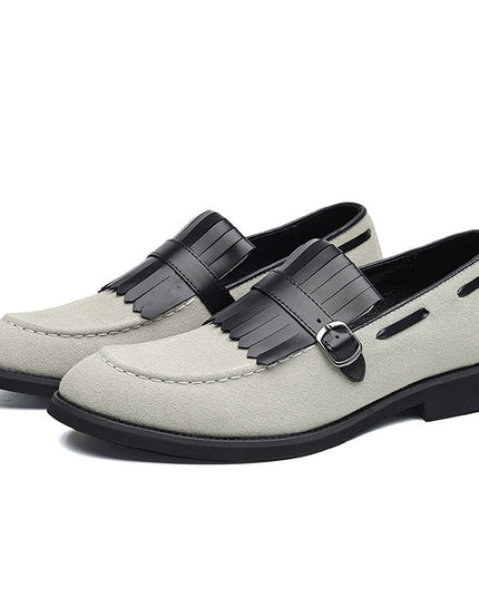 Regalia Strap Loafers Gray Men's Footwear